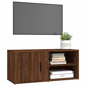 TV skříňky 2 ks hnědý dub 80 x 31,5 x 36 cm kompozitní dřevo - obrázek 4