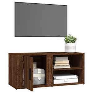 TV skříňky 2 ks hnědý dub 80 x 31,5 x 36 cm kompozitní dřevo - obrázek 5