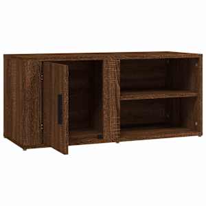 TV skříňky 2 ks hnědý dub 80 x 31,5 x 36 cm kompozitní dřevo - obrázek 9