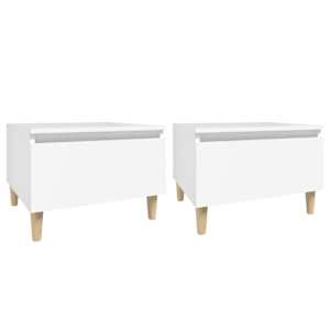 vidaXL lisalauad 2 tk, valge, 50 x 46 x 35 cm, tehispuit