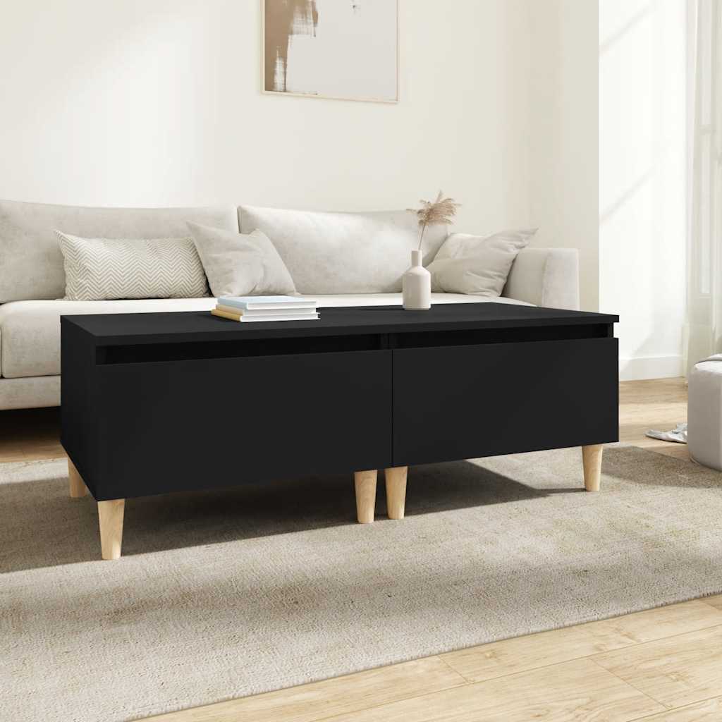 vidaXL Mese laterale, 2 buc., negru, 50x46x35 cm, lemn compozit