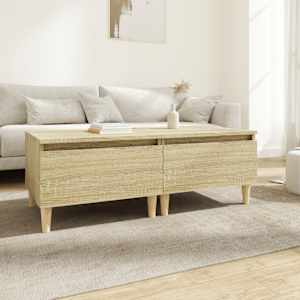 Stranska mizica 2 kosa sonoma hrast 50x46x35 cm inženirski les