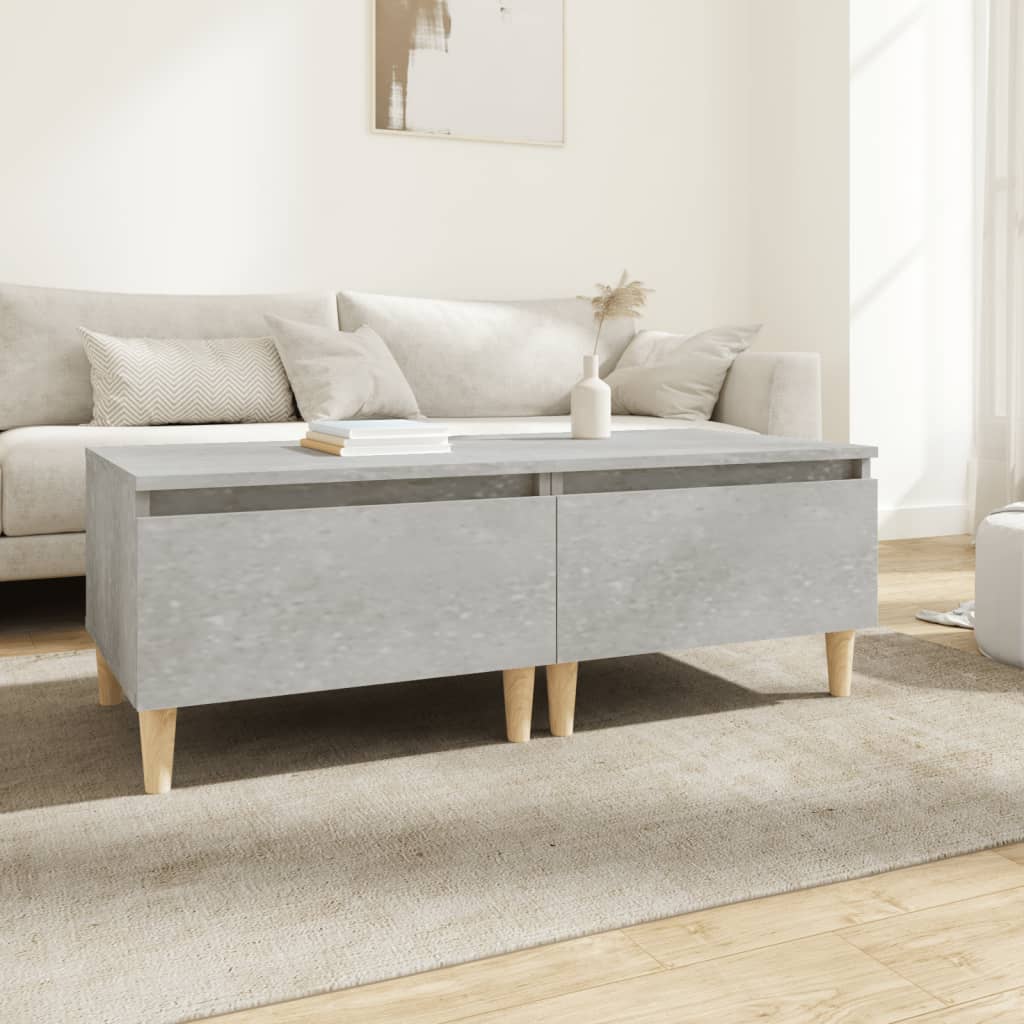 vida XL Beistelltische 2 Stk. Betongrau 50x 46x 35 cm Holzwerkstoff