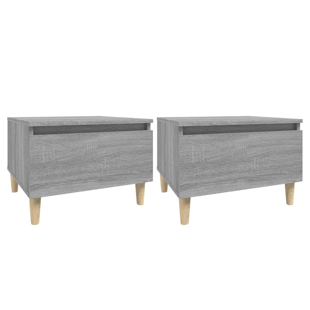 vidaXL Odkládací stolky 2 ks šedé sonoma 50x46x35 cm kompozitní dřevo