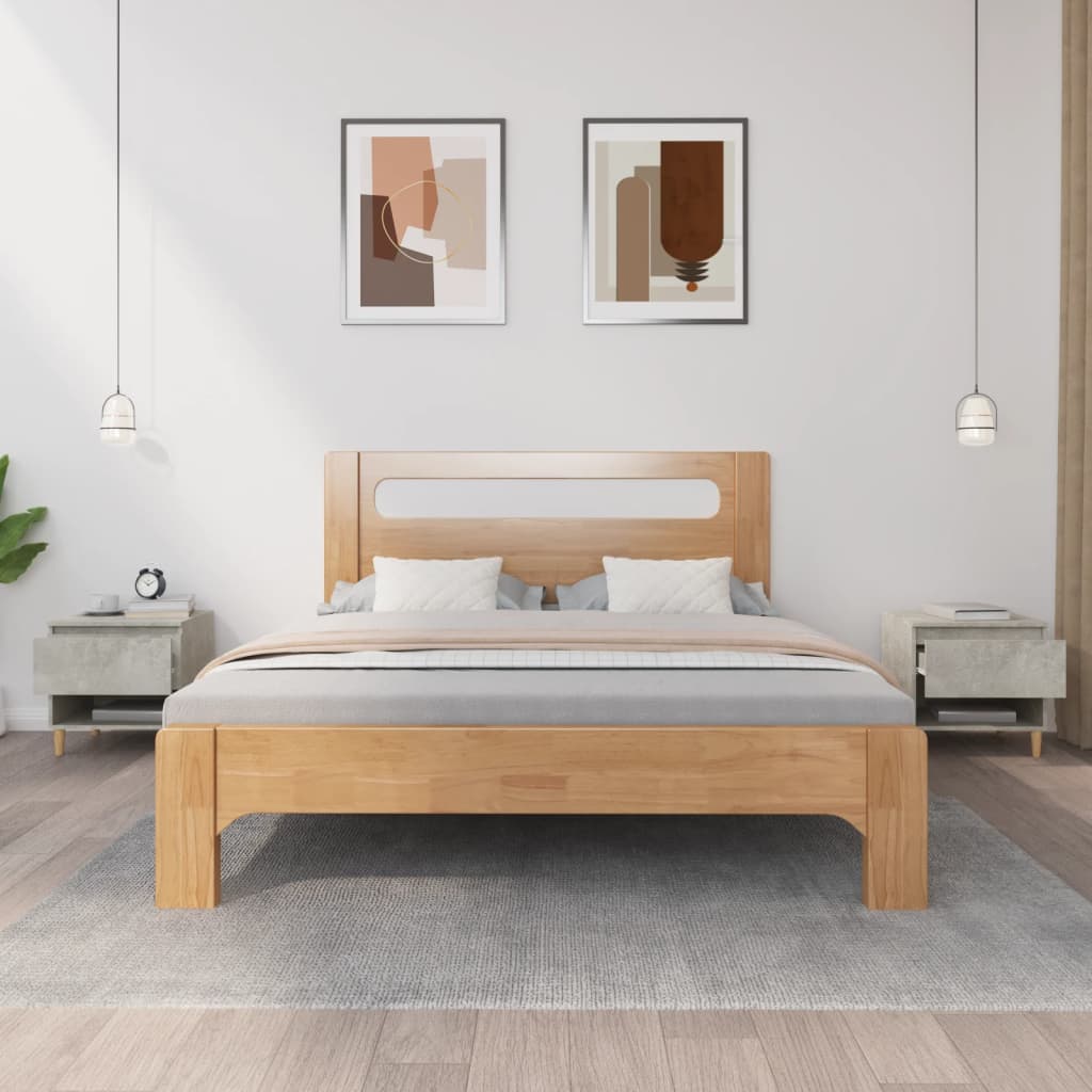 vidaXL Nachtkastjes 2 st 50x46x50 cm bewerkt hout betongrijs afbeelding