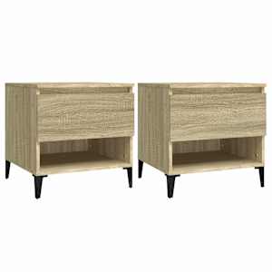 vidaXL lisalauad 2 tk, Sonoma tamm, 50x46x50 cm, tehispuit