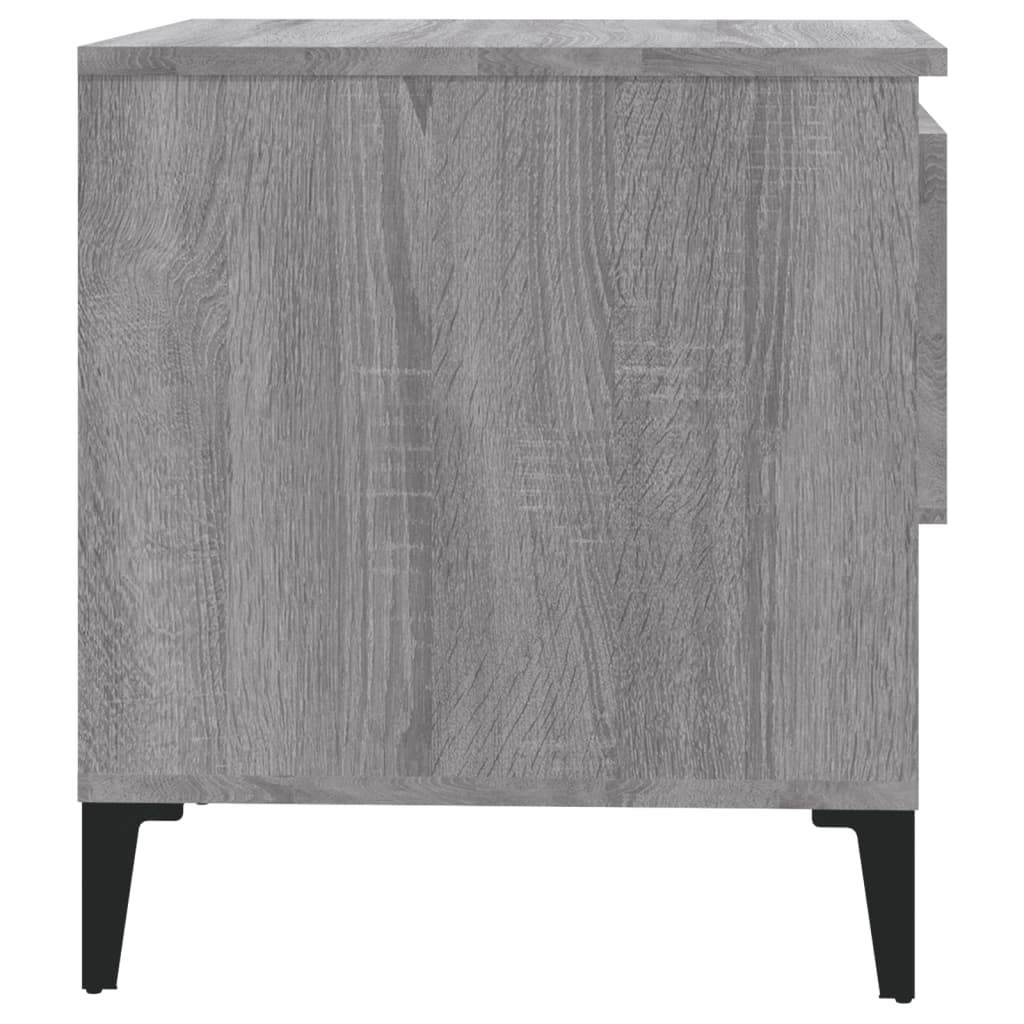  Bočný stolík sivý sonoma 50x46x50 cm spracované drevo