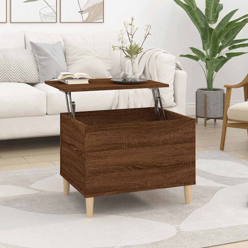 vida XL Couchtisch Braun Eichen-Optik 60x 44,5x 45 cm Holzwerkstoff