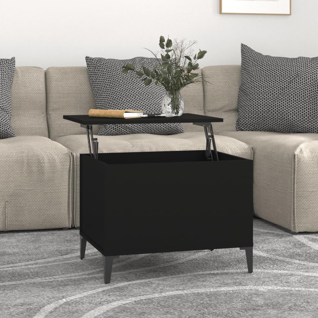 Couchtisch Schwarz 60×44,5×45 cm Holzwerkstoff