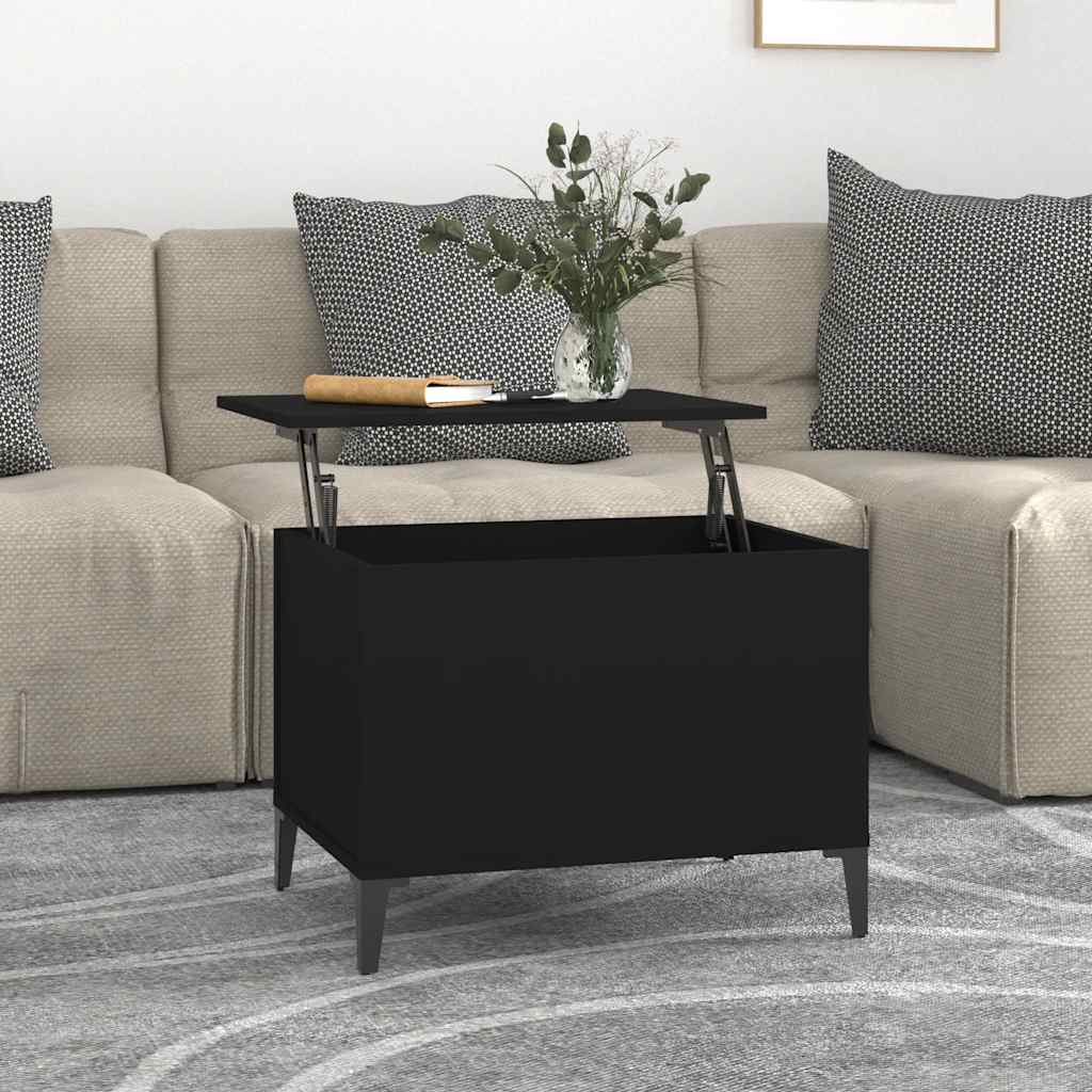 Thumbnail - vidaXL Couchtisch Schwarz 60x44,5x45 cm Holzwerkstoff