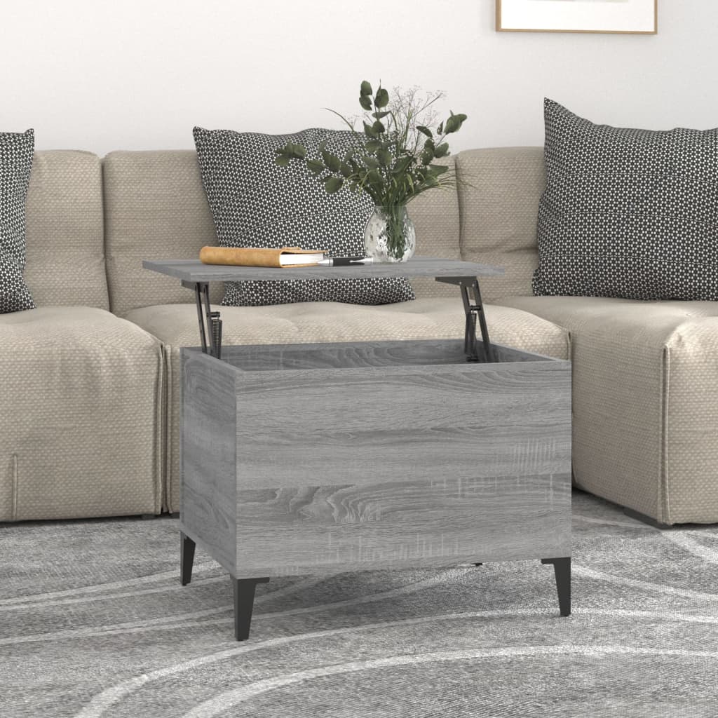 vidaXL Table basse Sonoma gris 60x44,5x45 cm Bois d'ingénierie