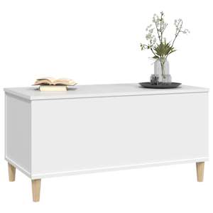 Konferenční stolek bílý 90 x 44,5 x 45 cm kompozitní dřevo - obrázek 4