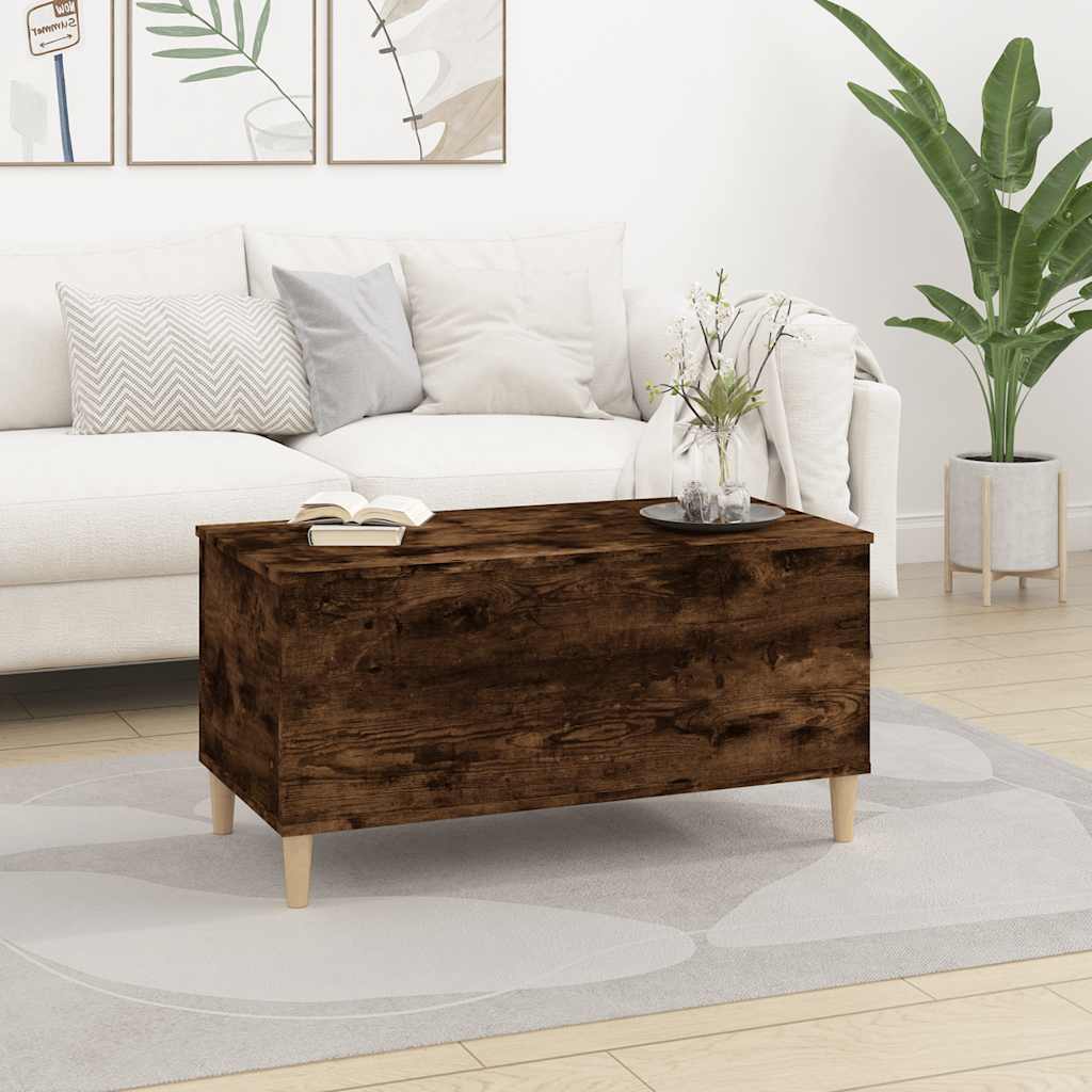 Thumbnail - vidaXL Couchtisch Räuchereiche 90x44,5x45 cm Holzwerkstoff