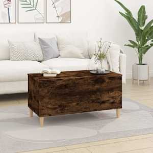 Konferenční stolek kouřový dub 90x44,5x45 cm kompozitní dřevo - obrázek 3