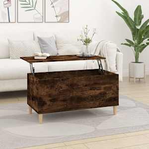 Konferenční stolek kouřový dub 90x44,5x45 cm kompozitní dřevo - obrázek 1