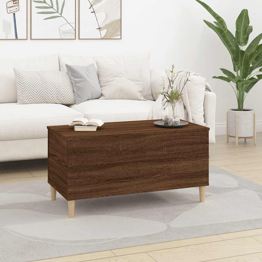 Thumbnail - vidaXL Couchtisch Braun Eichen-Optik 90x44,5x45 cm Holzwerkstoff