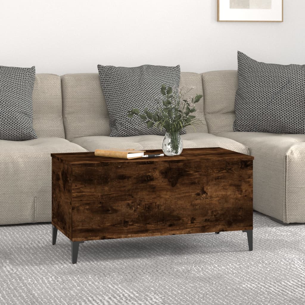 Thumbnail - vidaXL Couchtisch Räuchereiche 90x44,5x45 cm Holzwerkstoff