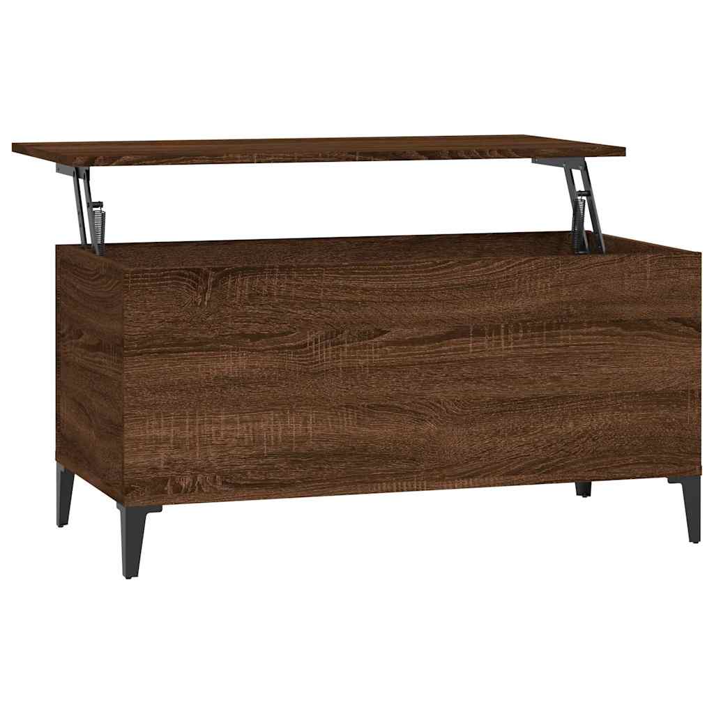 vidaXL Konferenční stolek hnědý dub 90 x 44,5 x 45 cm kompozitní dřevo