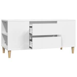 TV skříňka bílá 102x44,5x50 cm kompozitní dřevo - obrázek 6