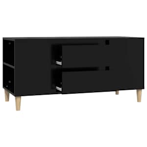 TV skříňka černá 102x44,5x50 cm kompozitní dřevo - obrázek 6