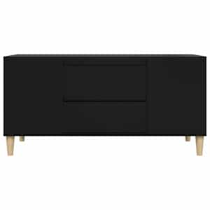 TV skříňka černá 102x44,5x50 cm kompozitní dřevo - obrázek 7
