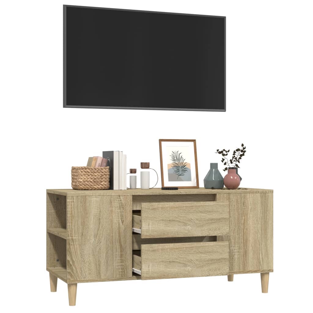 Szafka pod TV, dąb sonoma, 102x44,5x50 cm