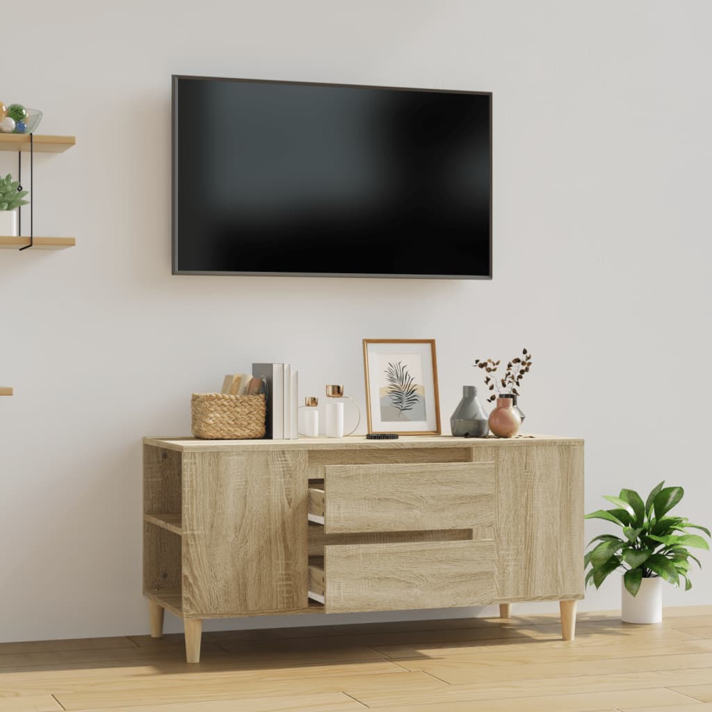 TV-Schrank Sonoma-Eiche 102x44,5x50 cm Holzwerkstoff | Stepinfit.de