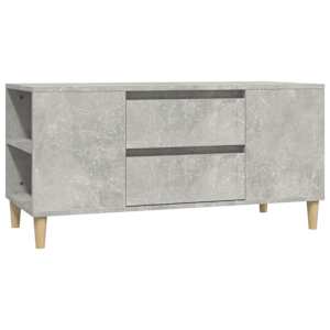 TV skříňka betonově šedá 102x44,5x50 cm kompozitní dřevo - obrázek 2