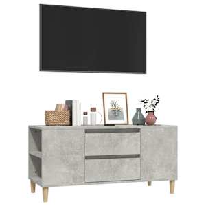 TV skříňka betonově šedá 102x44,5x50 cm kompozitní dřevo - obrázek 4