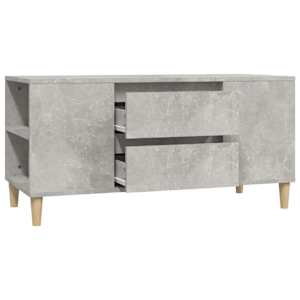 TV skříňka betonově šedá 102x44,5x50 cm kompozitní dřevo - obrázek 6