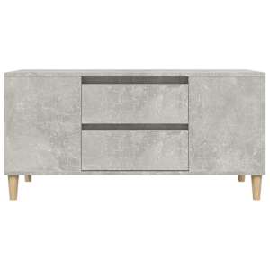 TV skříňka betonově šedá 102x44,5x50 cm kompozitní dřevo - obrázek 7