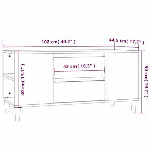TV skříňka betonově šedá 102x44,5x50 cm kompozitní dřevo - obrázek 10