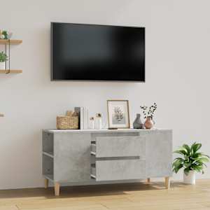 TV skříňka betonově šedá 102x44,5x50 cm kompozitní dřevo - obrázek 1