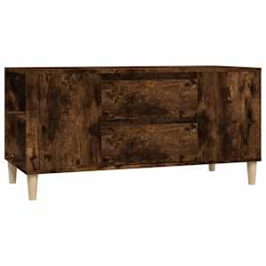 TV skříňka kouřový dub 102x44,5x50 cm kompozitní dřevo - obrázek 2