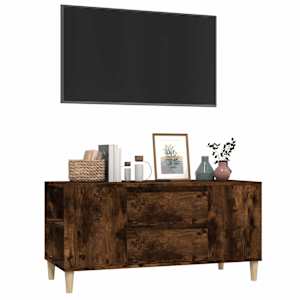TV skříňka kouřový dub 102x44,5x50 cm kompozitní dřevo - obrázek 4