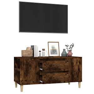 TV skříňka kouřový dub 102x44,5x50 cm kompozitní dřevo - obrázek 5