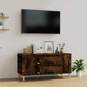 TV skříňka kouřový dub 102x44,5x50 cm kompozitní dřevo - obrázek 1