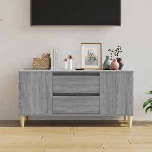 TV skříňka šedá sonoma 102x44,5x50 cm kompozitní dřevo - obrázek 3