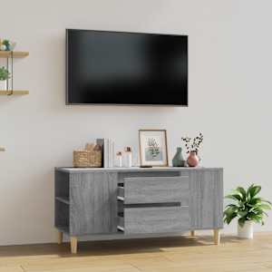 TV skříňka šedá sonoma 102x44,5x50 cm kompozitní dřevo - obrázek 1