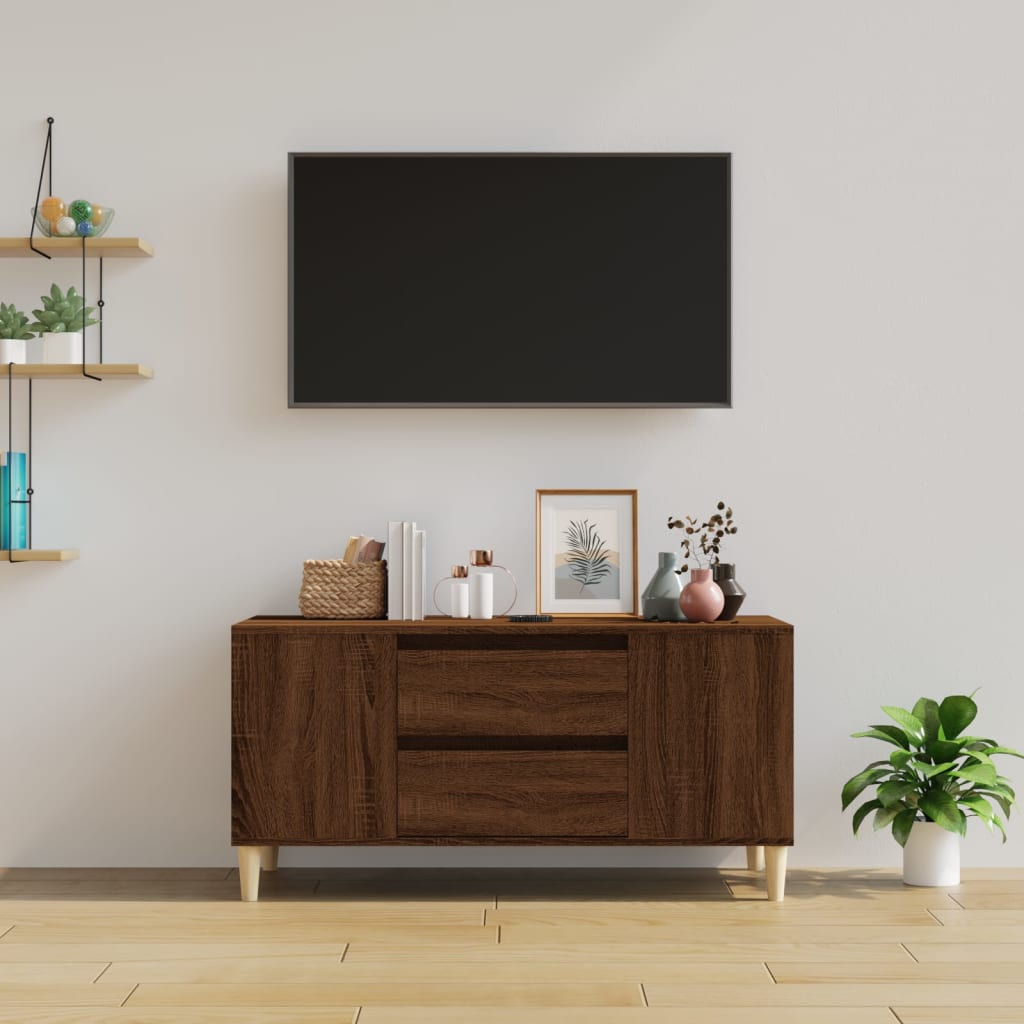 Thumbnail - vidaXL TV-Schrank Braun Eichen-Optik 102x44,5x50 cm Holzwerkstoff