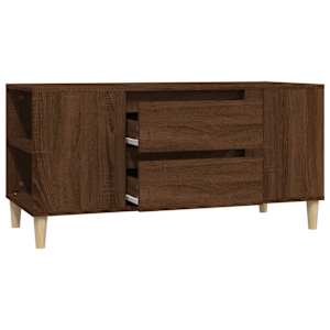 TV skříňka hnědý dub 102x44,5x50 cm kompozitní dřevo - obrázek 6