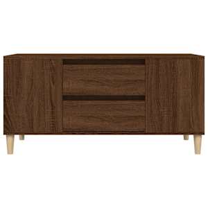 TV skříňka hnědý dub 102x44,5x50 cm kompozitní dřevo - obrázek 7