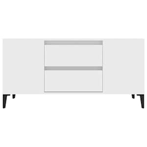 TV skříňka bílá 102x44,5x50 cm kompozitní dřevo - obrázek 6