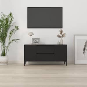 TV skříňka černá 102x44,5x50 cm kompozitní dřevo - obrázek 3