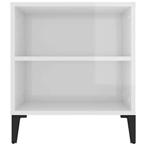 TV skříňka bílá vysoký lesk 102 x 44,5 x 50 cm kompozitní dřevo - obrázek 8