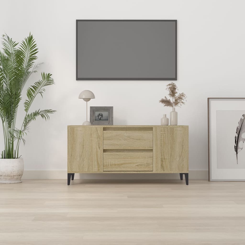 Thumbnail - vidaXL TV-Schrank Sonoma-Eiche 102x44,5x50 cm Holzwerkstoff