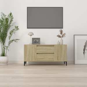 TV skříňka dub sonoma 102x44,5x50 cm kompozitní dřevo - obrázek 3