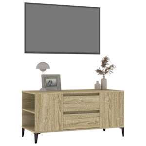 TV skříňka dub sonoma 102x44,5x50 cm kompozitní dřevo - obrázek 4