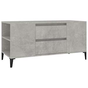 TV skříňka betonově šedá 102x44,5x50 cm kompozitní dřevo - obrázek 2