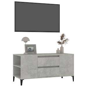 TV skříňka betonově šedá 102x44,5x50 cm kompozitní dřevo - obrázek 4